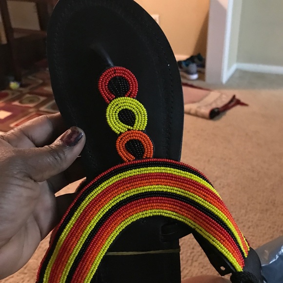 Hand made African sandals 100%leather all new? - Picture 1 of 2